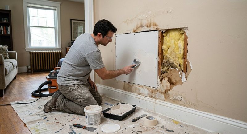 Basement Drywall Repair in Olathe, KS